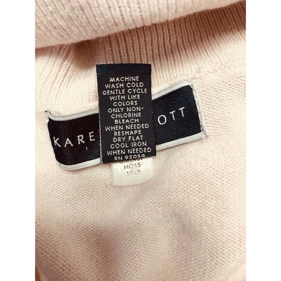 Karen Scott Pink Turtleneck Sweater Womens Sz Large Pullover - Picture 3 of 5